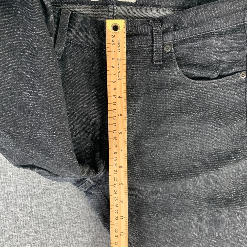 Naked & Famous Selvedge Jeans Men 33x33 Super Skinny Guy Stretch Black - Picture 8 of 12